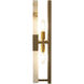 Rovira LED 8 inch Cream / Brushed Gold Sconce Wall Light